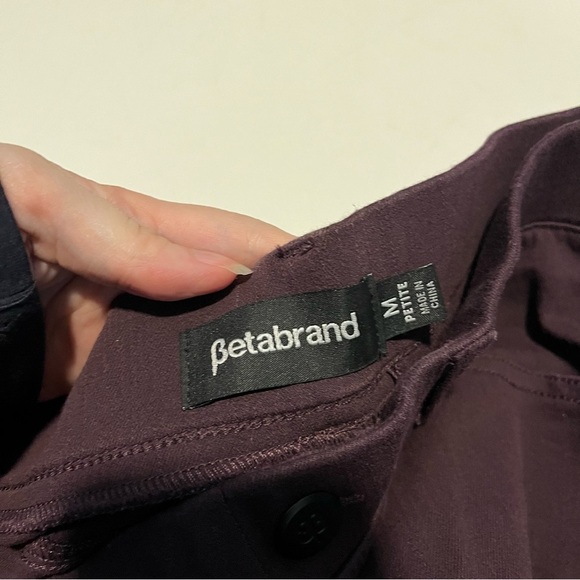 Betabrand Wine Dress Yoga Pants Womens Medium Petite W1544 Pull On - Picture 6 of 7